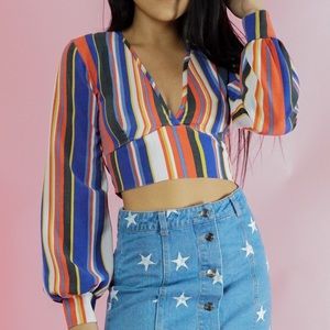 Multicolored top
